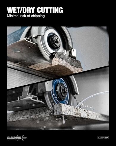 CRALY 3 Inch Super Thin Turbo Diamond Blade, 3/8 in Arbor, 3'' Diamond Stone Blade for Angle Grinder & Circular Saw, Diamond Cutting Wheel for Cutting Granite, Concrete, Brick, Marble, Masonry, 2PC in Kuwait