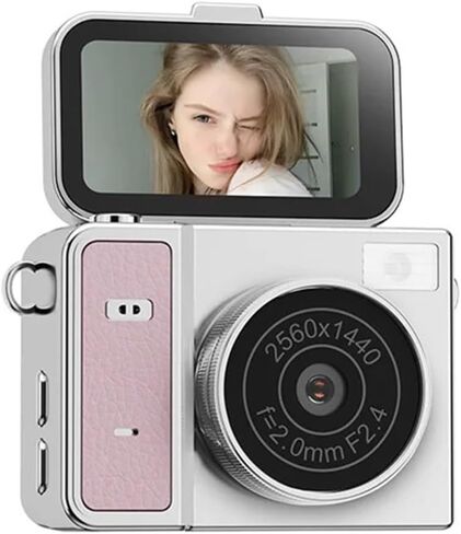 2K Flip Screen Thumb Keychain Mini Camera | Retro CCD Mini Camcorder 1.47" Flip Lens 128GB TF Card Support(One size Green) in Kuwait