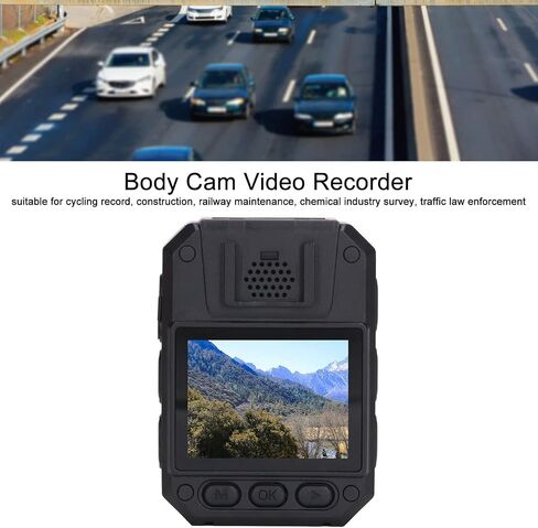 Cryfokt Body Camera with 2.0in IPS Display, 170 Wide Angle, Infrared Night, 8+ Hours Recording, for Law Enforcement, Cycling, Construction in Kuwait