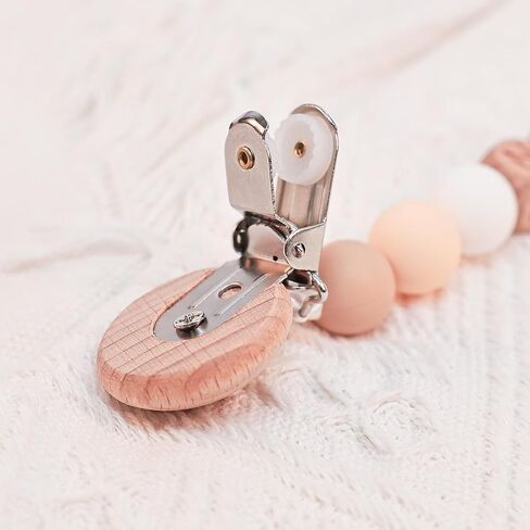 Personalized Pacifier Clip with Name Baby Binky Clip Silicone Pacifier Holder for Boys and Girl (A) in Kuwait