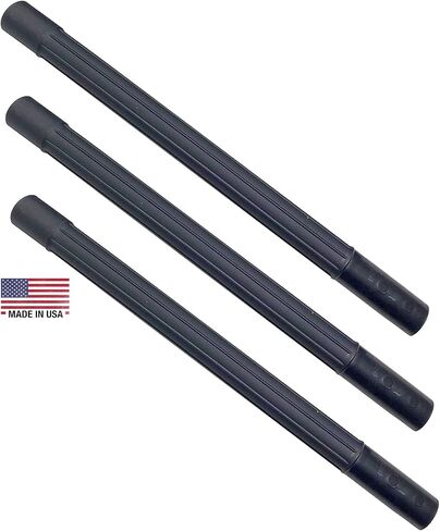Wessel 1.25in x 19in Vacuum Extension Wand 3-PK, Plastic, Friction Fit | Rigid reinforced plastic; fits 1.25 in friction-fit & button-locking handles and attachments, no locking; pack of 3 wands in Kuwait