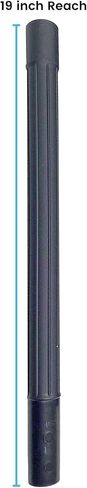 Wessel 1.25in x 19in Vacuum Extension Wand 3-PK, Plastic, Friction Fit | Rigid reinforced plastic; fits 1.25 in friction-fit & button-locking handles and attachments, no locking; pack of 3 wands in Kuwait