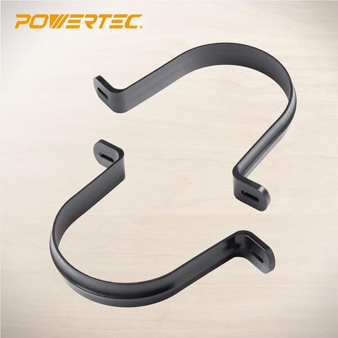 POWERTEC 70343-P2 Hangers for 4" Dust Collection Hose, Pipes and Dust Collection Fittings with Mounting Screws, 10 PK in Kuwait