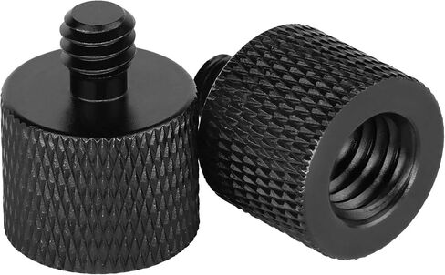 2 Pack 3/8" Female to 1/4" Male Screw Adapter Thread for Tripod Accessories Microphone Holder Camera Mount in Kuwait