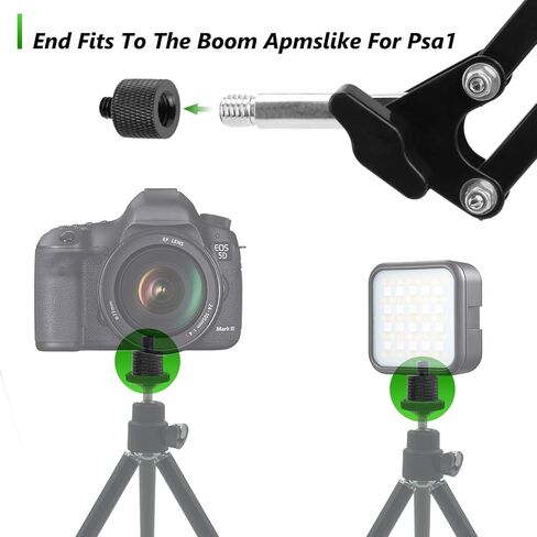 2 Pack 3/8" Female to 1/4" Male Screw Adapter Thread for Tripod Accessories Microphone Holder Camera Mount in Kuwait