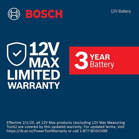 Bosch BAT414 12V 2.0Ah Max Li-Ion Battery for Bosch 12V Tools | Compact Lightweight Design | Fade-Free Runtime | Integrated Power Indicator | Fast Charging Support in Saudi Arabia
