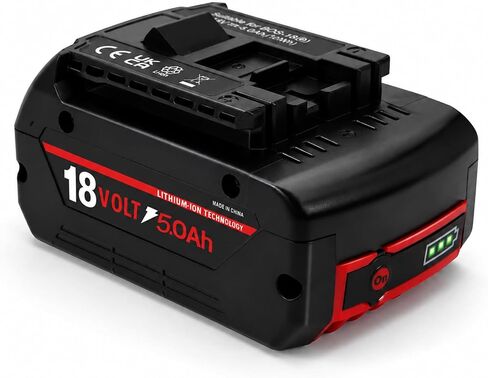 4.0Ah Replacement Battery for Bosch 18V BAT609 BAT619G | Compatible with Bosch 18V cordless tools and original chargers BAT609 BAT618 BAT619G BAT610G BAT612 with LED in Kuwait