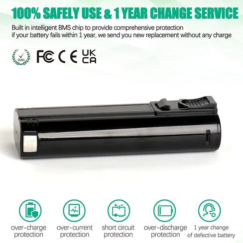 Upgraded 4500mAh 2Pack 6V Ni-Mh Battery Compatible for Paslode 6V Battery 404717 B20544E BCPAS-404717 404400 900420 900600 901000 902000 B20720 CF-325 IM200 F18 IM250 IM350A PS604N Cordless Nailer in Kuwait