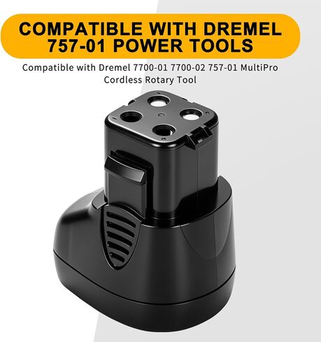 4000mAh 7.2V Ni-MH Replacement Battery for Dremel 757-01 Battery, Compatible with Dremel 7700-01 7700-02 757-01 MultiPro Cordless Rotary Tool (Not fit 757, Not for 7700 Type 1) in Kuwait
