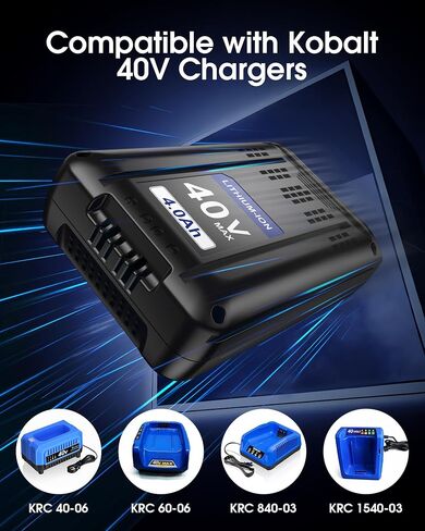 40V 4000mAh Battery Replacement for Kobalt 40V Battery Compatible with Kobalt 40V Cordless Power Tool Battery KB440-03 KB2540C-06 KB640-03 KB240-06 in Kuwait