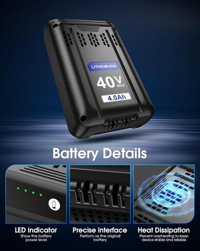 40V 4000mAh Battery Replacement for Kobalt 40V Battery Compatible with Kobalt 40V Cordless Power Tool Battery KB440-03 KB2540C-06 KB640-03 KB240-06 in Kuwait