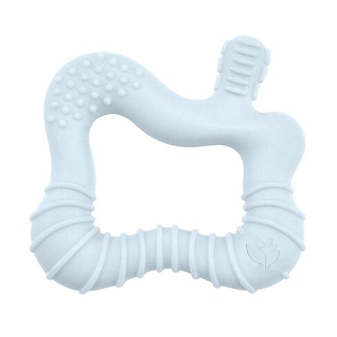 Green Sprouts Silicone Molar Teether, 12mo+, Platinum-Cured Silicone, Sterilizer Safe, Tested for Hormones - Light Blueberry in Kuwait