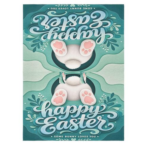 Easter Rabbit Pattern Baby Car Seat Cover Infant Carseat Canopy | Muslin-like Cotton Blend, Breathable, Multi-use, Newborn Essentials Must Haves, Fits Most Strollers, for Babies Boys Girls in Kuwait