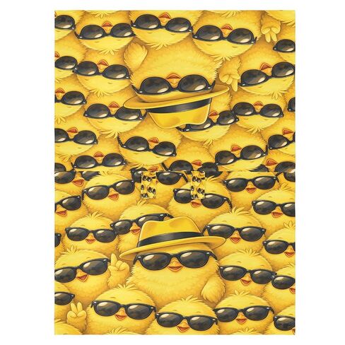 Ducks Glasses Pattern Baby Car Seat Cover Nursing Cover | Muslin-like Cotton Blend, Breathable, Multi-use, Newborn Essentials Must Haves, Fits Most Strollers, for Babies Boys Girls in Kuwait