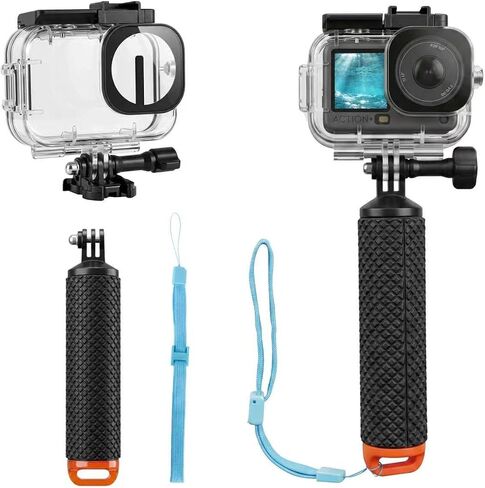 Waterproof Underwater Housing Case Kit for DJI Action 6 Camera, 70M(230FT) Diving Shell with Floating Handle, Anti‑Fog & Quick Release Screws, Snorkeling Underwater Shooting Accessories in Kuwait