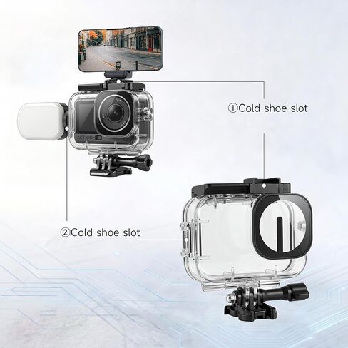Waterproof Underwater Housing Case Kit for DJI Action 6 Camera, 70M(230FT) Diving Shell with Floating Handle, Anti‑Fog & Quick Release Screws, Snorkeling Underwater Shooting Accessories in Kuwait