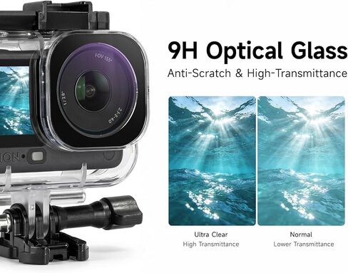 Waterproof Underwater Housing Case Kit for DJI Action 6 Camera, 70M(230FT) Diving Shell with Floating Handle, Anti‑Fog & Quick Release Screws, Snorkeling Underwater Shooting Accessories in Kuwait
