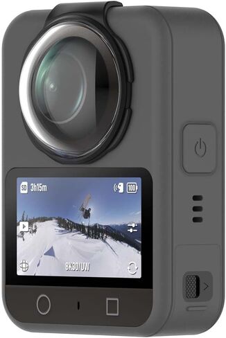 Optical Glass Protector Compatible with DJI OSMO 360 Panoramic Camera - OSMO Filter Protective Case (Black) in Kuwait