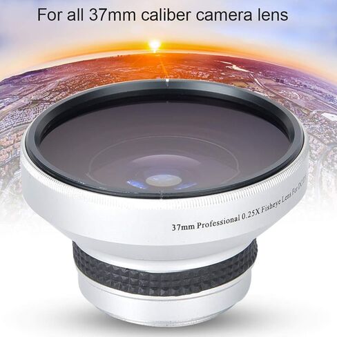 Super Fisheye Lens 37mm 0.25X Attachment for Dramatic Wide Angle Shots and Macro Photography with 37mm Camera Lenses in Kuwait