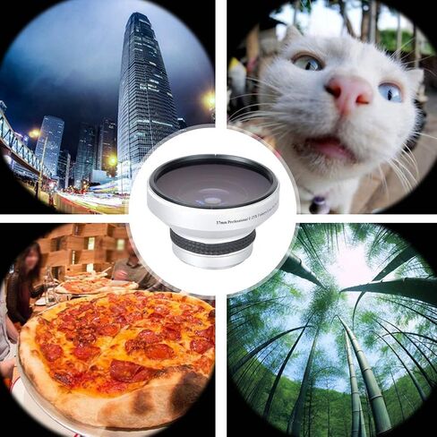 Super Fisheye Lens 37mm 0.25X Attachment for Dramatic Wide Angle Shots and Macro Photography with 37mm Camera Lenses in Kuwait