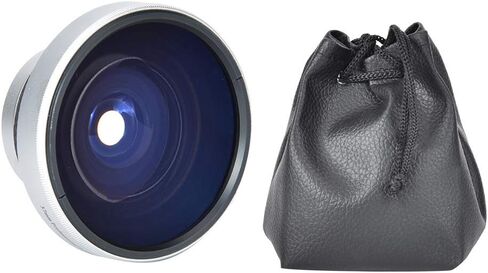 Super Fisheye Lens 37mm 0.25X Attachment for Dramatic Wide Angle Shots and Macro Photography with 37mm Camera Lenses in Kuwait