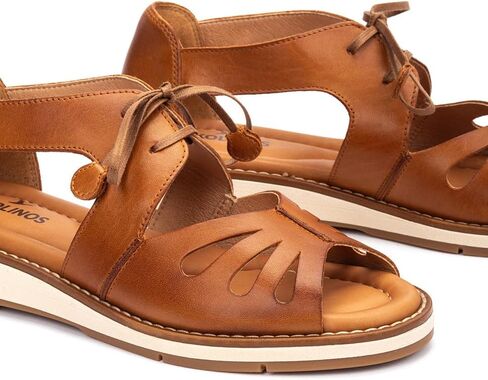 PIKOLINOS ROQUETAS W9B-0947 Women's Sandals - Premium Calfskin Leather - Cushioned Insole and Lace-Up Fit for All Day Walking - Lightweight - Everyday Comfort in Kuwait