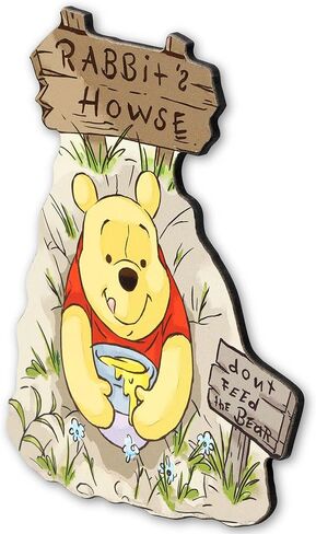 Open Road Brands Disney Winnie the Pooh Rabbit's Howse Wood Wall Decor | Cute Winnie the Pooh Wall Art for Bedroom or Nursery in Kuwait
