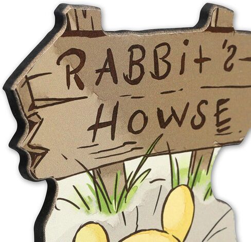 Open Road Brands Disney Winnie the Pooh Rabbit's Howse Wood Wall Decor | Cute Winnie the Pooh Wall Art for Bedroom or Nursery in Kuwait