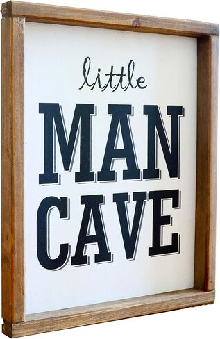 Little Man Cave Wooden Wall Sign for Toddler Boys Room - Modern Farmhouse Wall Art in Kuwait