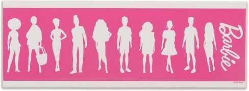Mattel Barbie Silhouettes Wood Wall Decor | Stylish Barbie Wall Art for Bedroom or Play Room in Kuwait
