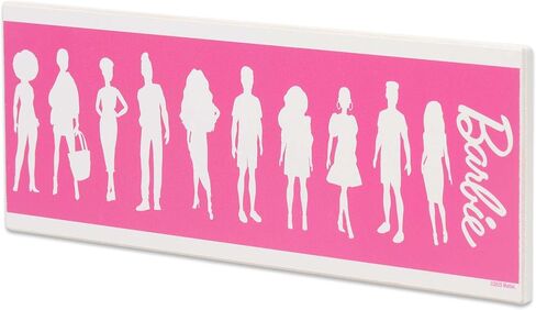 Mattel Barbie Silhouettes Wood Wall Decor | Stylish Barbie Wall Art for Bedroom or Play Room in Kuwait