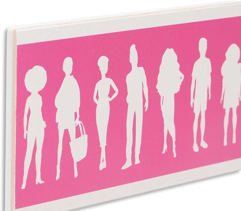 Mattel Barbie Silhouettes Wood Wall Decor | Stylish Barbie Wall Art for Bedroom or Play Room in Kuwait