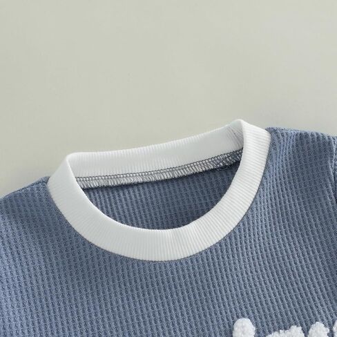 Bmnmsl Little Boy Back to School Outfit First Day of School Embroidery T-Shirt Shorts Set Kindergarten Preschool Clothes in Kuwait