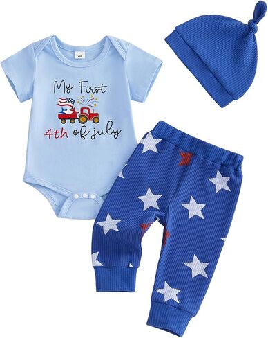 Rtnnsbbfcm Baby Boy Thanksgiving Outfit Little Turkey Romper Pants Clothes | Thanksgiving Baby Boy Clothes My First Thanksgiving Newborn Romper Pants Turkey Hat 3Pcs Set Infant Outfits 0-18 Months in Kuwait