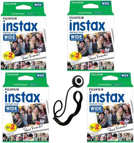 Fujifilm Instax Wide Instant Film Twin Pack with Free Bonus Cap Keeper - (4 Twin Pack). in Kuwait