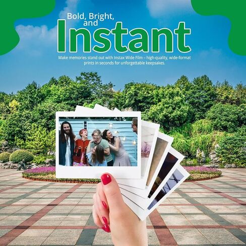 Fujifilm Instax Wide Instant Film Twin Pack with Free Bonus Cap Keeper - (4 Twin Pack). in Kuwait