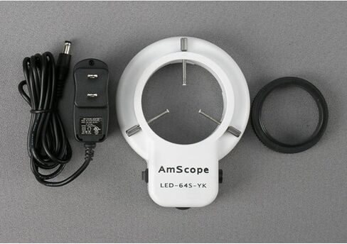 AmScope 3.5X-90X Inspection Dissecting Zoom Power Stereo Microscope with 64-LED Light in Kuwait