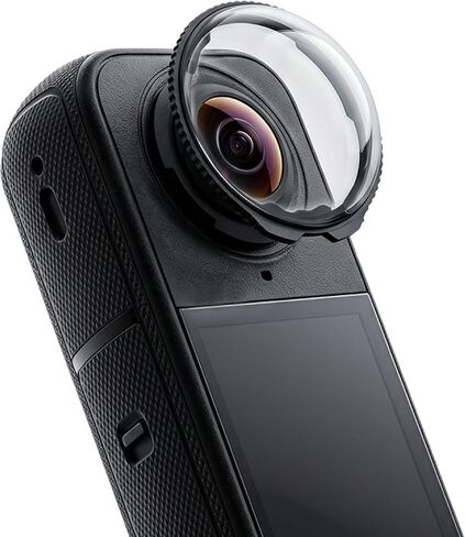 Panoramic Protective Lens for Insta360 X4 Air Camera - Optical Glass/PC Material Options, Shock-Resistant & Drop-Proof, Ultra-Clear High Transmittance, Tool-Free Easy Installation (2-Pack)，PC in Kuwait
