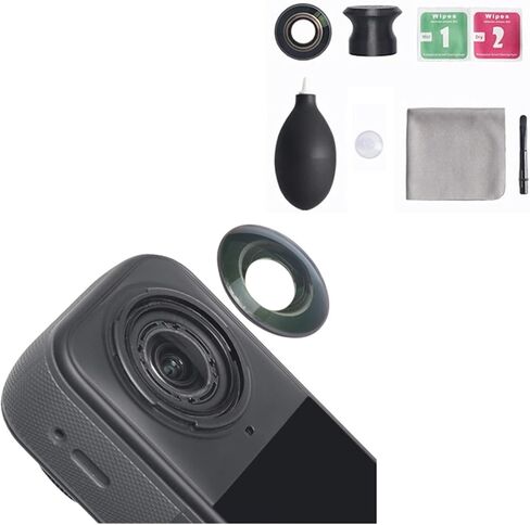 Replacement Lens Complete Kit for Insta360 X5 Camera Lens Repair Parts Accessories, HD Optical Glass Lenses with Removal and Cleaning Tools Kit (Single Lens Set) in Kuwait