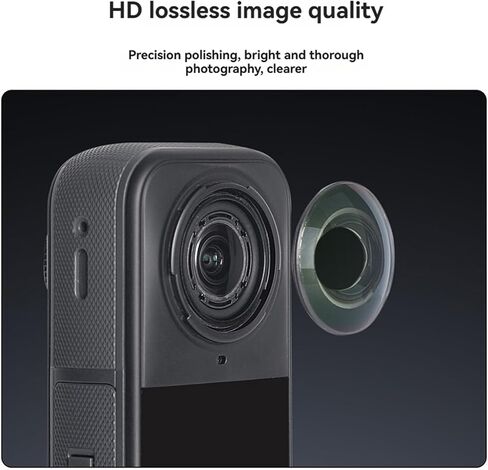 Replacement Lens Complete Kit for Insta360 X5 Camera Lens Repair Parts Accessories, HD Optical Glass Lenses with Removal and Cleaning Tools Kit (Single Lens Set) in Kuwait