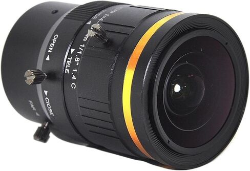8MP 1/1.8" 4-18mm Varifocal C Mount Manual Iris HD Industrial Vision Lens | 4-18mm varifocal lens, manual iris, C mount, fits 1/1.8" sensor, 8MP HD optical lens for industrial machine vision inspection in Kuwait