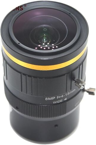 8MP 1/1.8" 4-18mm Varifocal C Mount Manual Iris HD Industrial Vision Lens | 4-18mm varifocal lens, manual iris, C mount, fits 1/1.8" sensor, 8MP HD optical lens for industrial machine vision inspection in Kuwait
