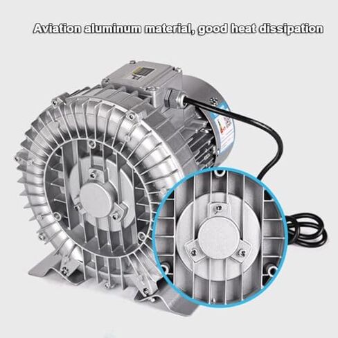 Regenerative Blower, High-Pressure Vortex Ring Blower,High-Pressure Industrial Vacuum Pump for Air Blowing Or Suction,Single Phase Turbine Blower for Air Blowing Or Suction(350W/0.47HP) in Kuwait
