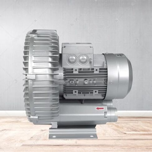 110V Regenerative Blower, High Pressure Air Pump for Pond Aeration, Vacuum Suction & Ventilation, Durable Aluminum Housing, Low Noise Industrial Fan for Fish Tank and Factory Use in Kuwait