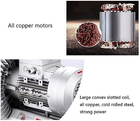 Industrial Regenerative Blower, 110V 50Hz Single Phase, Ring Blower for Fish Tank Centrifugal Blower, Industrial Vacuum Pump for Air Blowing Or Suction 0.33HP 0.47HP 0.5HP(370W/0.5HP) in Kuwait