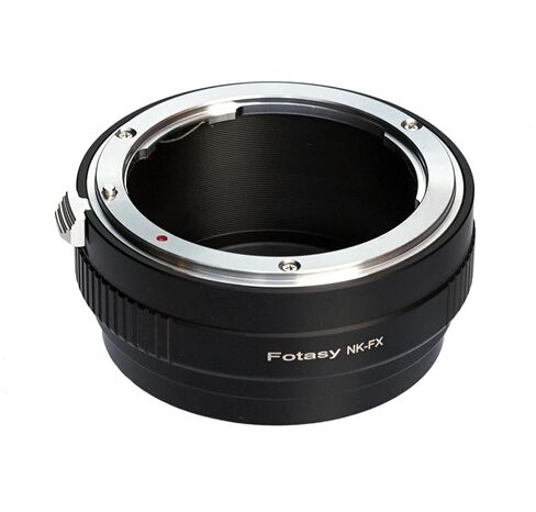 Fotasy Copper Nikkor Lens to Fuji X Adapter, NK F Mount to X Adapter, Compatible with Fujifilm X-Pro1 X-Pro2 X-Pro3 X-E2 X-E3 X-A10 X-T1 X-T2 X-T3 X-T4 X-T10 X-T20 X-T30 X-T30II X-T100 X-H1 in Kuwait