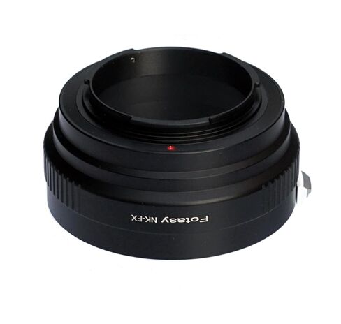 Fotasy Copper Nikkor Lens to Fuji X Adapter, NK F Mount to X Adapter, Compatible with Fujifilm X-Pro1 X-Pro2 X-Pro3 X-E2 X-E3 X-A10 X-T1 X-T2 X-T3 X-T4 X-T10 X-T20 X-T30 X-T30II X-T100 X-H1 in Kuwait