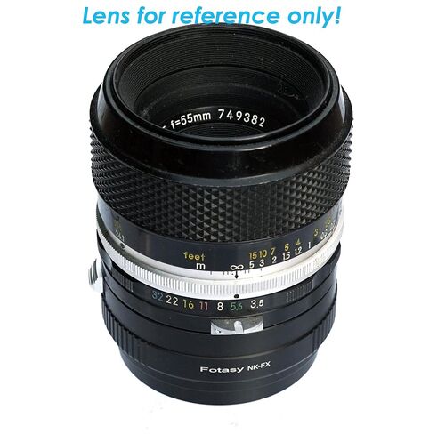 Fotasy Copper Nikkor Lens to Fuji X Adapter, NK F Mount to X Adapter, Compatible with Fujifilm X-Pro1 X-Pro2 X-Pro3 X-E2 X-E3 X-A10 X-T1 X-T2 X-T3 X-T4 X-T10 X-T20 X-T30 X-T30II X-T100 X-H1 in Kuwait