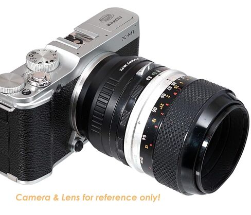 Fotasy Copper Nikkor Lens to Fuji X Adapter, NK F Mount to X Adapter, Compatible with Fujifilm X-Pro1 X-Pro2 X-Pro3 X-E2 X-E3 X-A10 X-T1 X-T2 X-T3 X-T4 X-T10 X-T20 X-T30 X-T30II X-T100 X-H1 in Kuwait