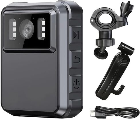 2K WiFi Body Camera for L9 Motorcycle Sports DVR, 1800 mAh Battery, 150° Wide Angle, Audio and Night Vision, 32 GB Memory, Adjustable Mount, Waterproof, for Law Enforcement and Outdoor Use in Kuwait